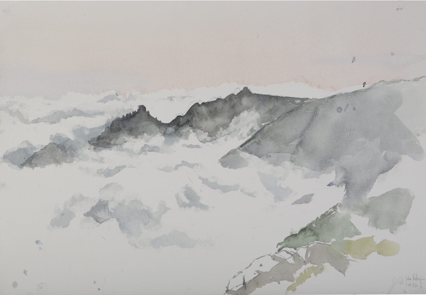Acuarela_DESDE LA NAJARRA mar de nubes 02_Julia Vallespin_36x51cm Acuarela_DESDE LA NAJARRA mar de nubes 02_Julia Vallespin_36x51cm