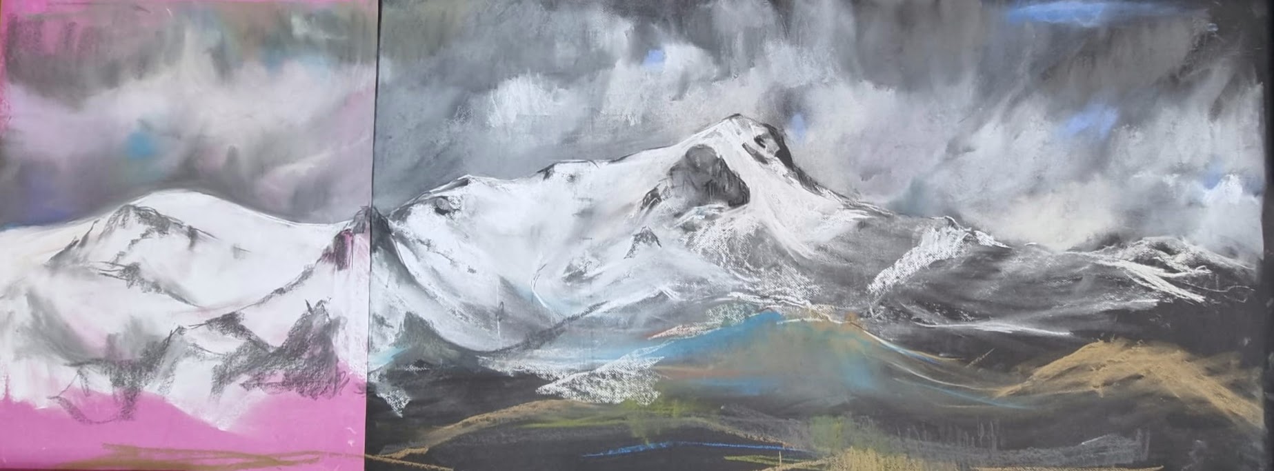 JV La Maliciosa_180x61 pastel La Maliciosa | Pastel sobre papel | 180x61 cm. | 2024